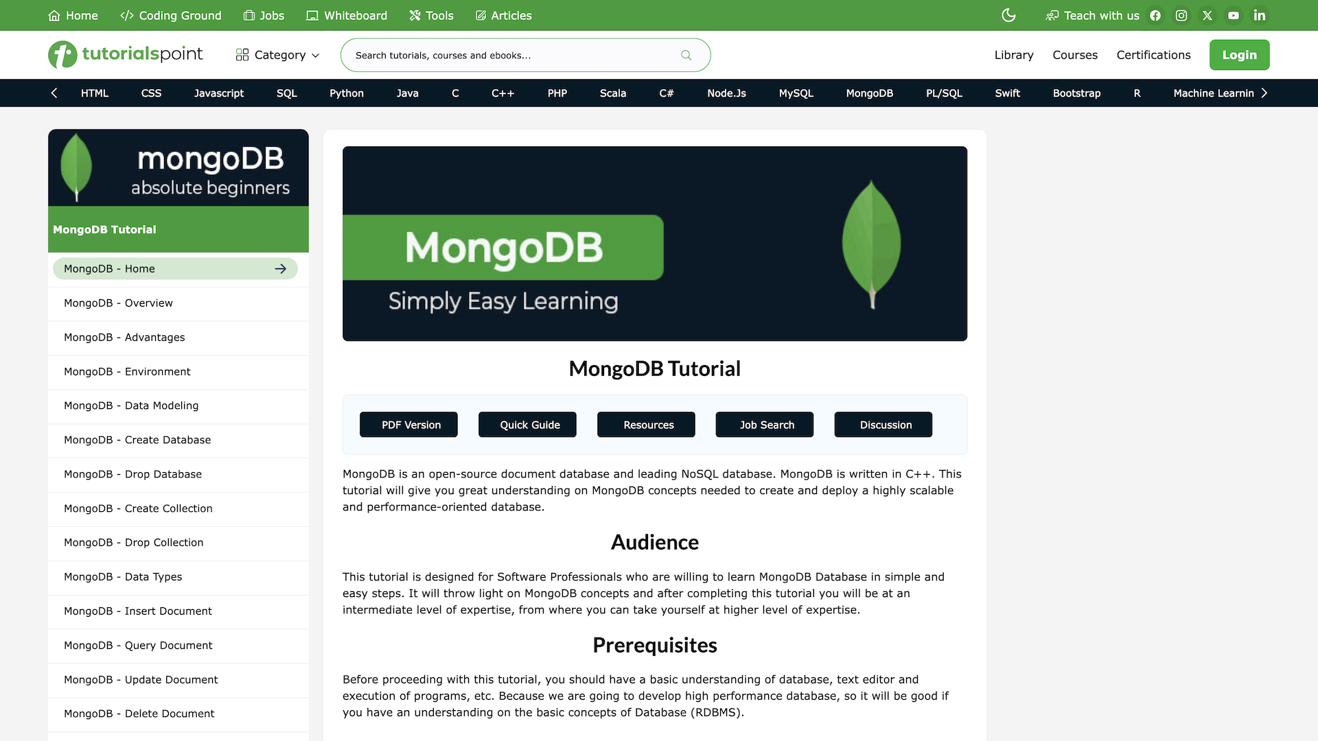 Introduction to MongoDB | NoSQL Database Fundamentals | Online Playground